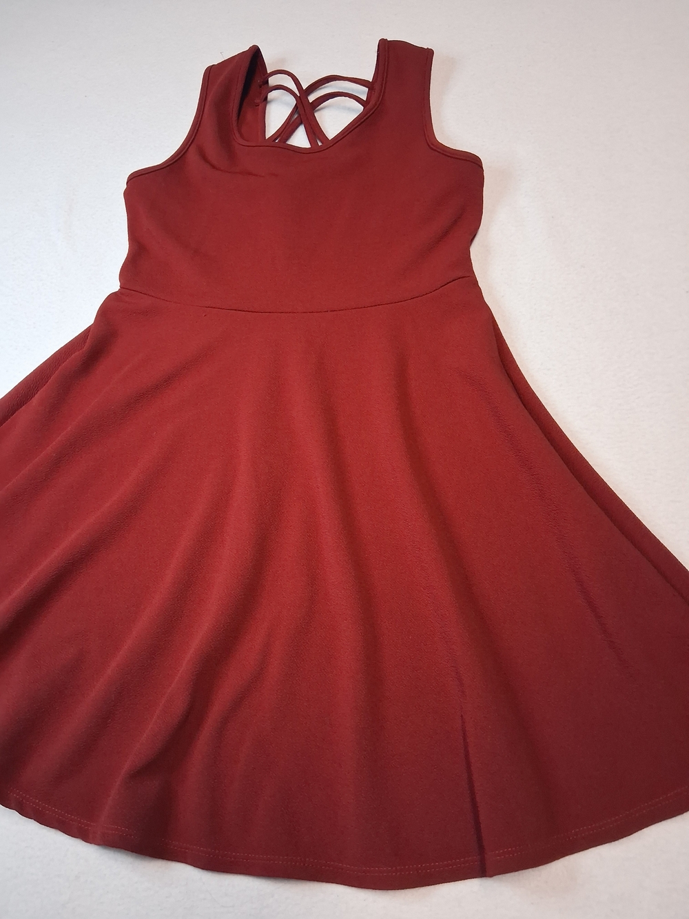 Rebel Sugar Sleeveless Dress in Deep Red Wine - Picture 3 of 7